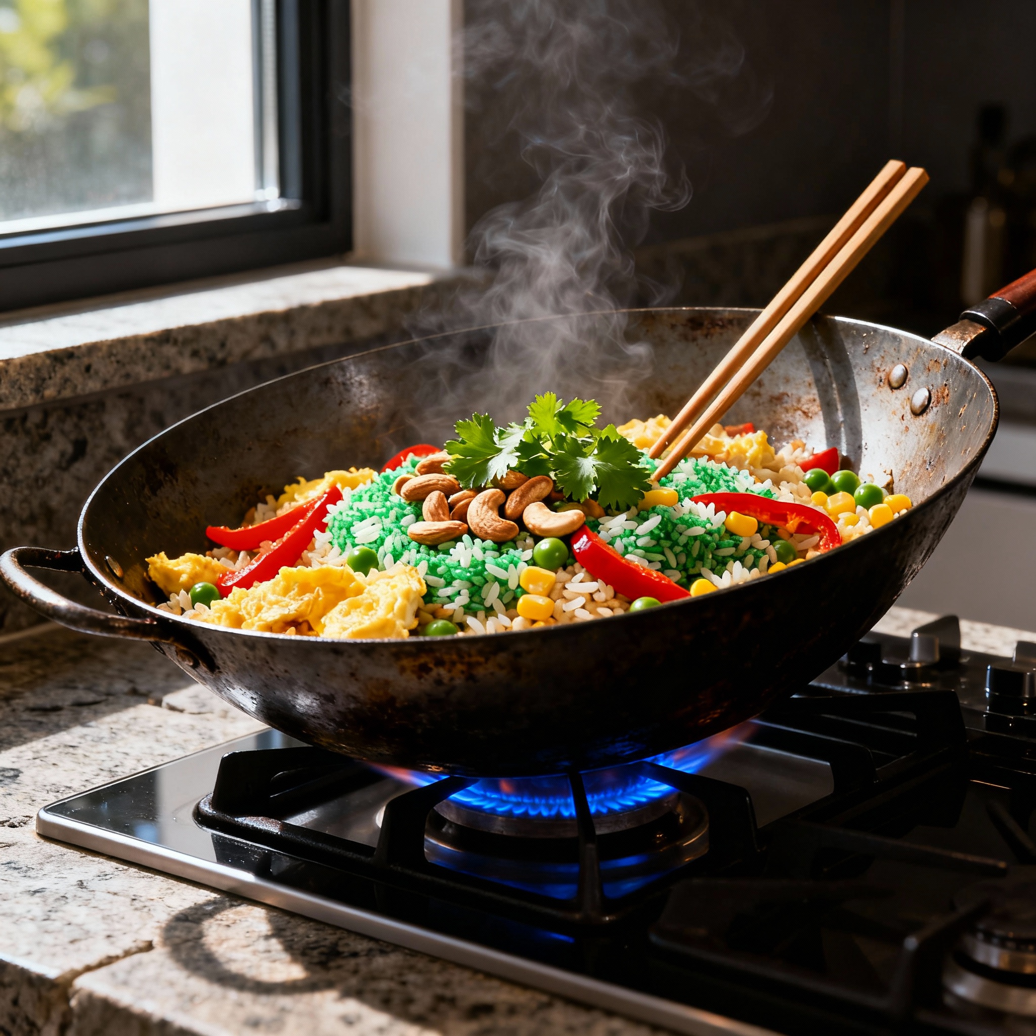 Asian-Style Wolffia Fried Rice